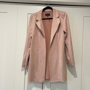 Pink Faux Suede Jacket